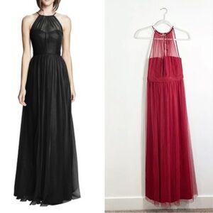 NWT Amsale Aliki Crimson Bridesmaid Dress Size 6